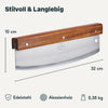 Pizzaschieber mit Wiegemesser Set
