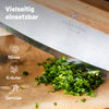 Pizzaschieber mit Wiegemesser Set