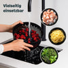 Salatschleuder aus Edelstahl