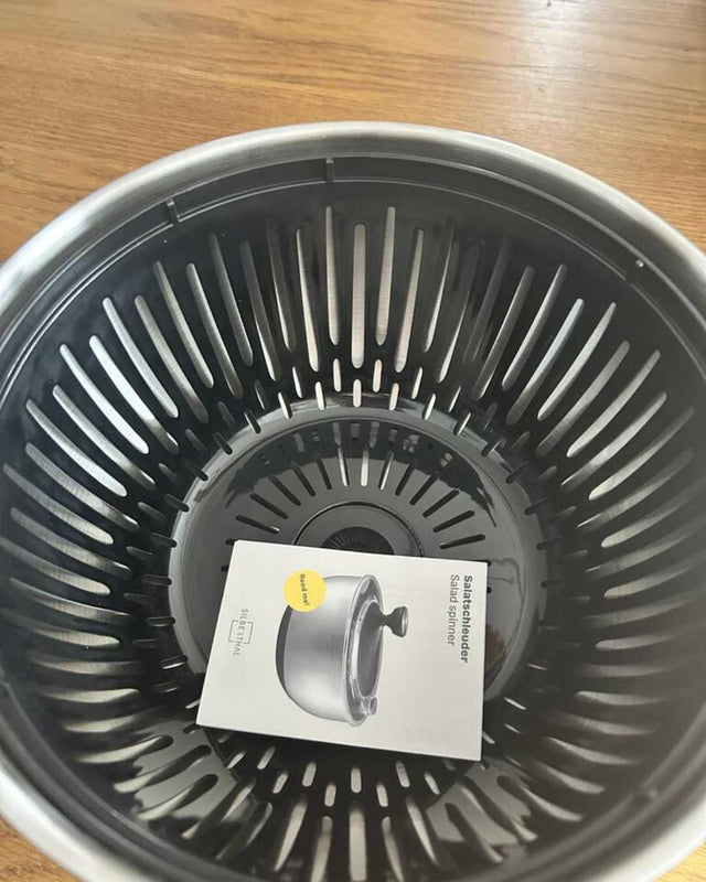 Kundenfoto: Salatschleuder aus Edelstahl