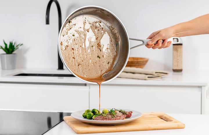 Wie sollte ich eine Induktions-Pfanne richtig reinigen?