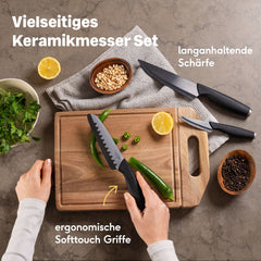 Messerblock mit Keramikmesser Set