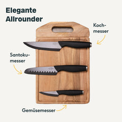Messerblock mit Keramikmesser Set