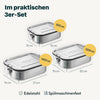 Edelstahl Brotdosen Set