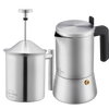 Espressokocher mit Milchaufschäumer Set