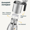 Espressokocher mit Kaffeemühle Set
