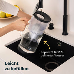 Wasserfilterkanne mit 6 Kartuschen