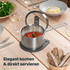 Stielkasserolle 16 cm mit Deckel
