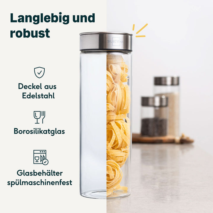 pasta aufbewahrung glas Vorratsglas für Spaghetti