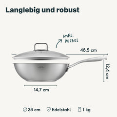 Wokpfanne mit Deckel