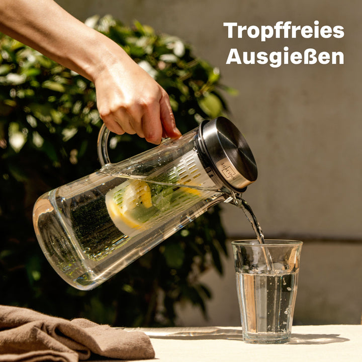 Glaskaraffen Set 1 & 2 Liter