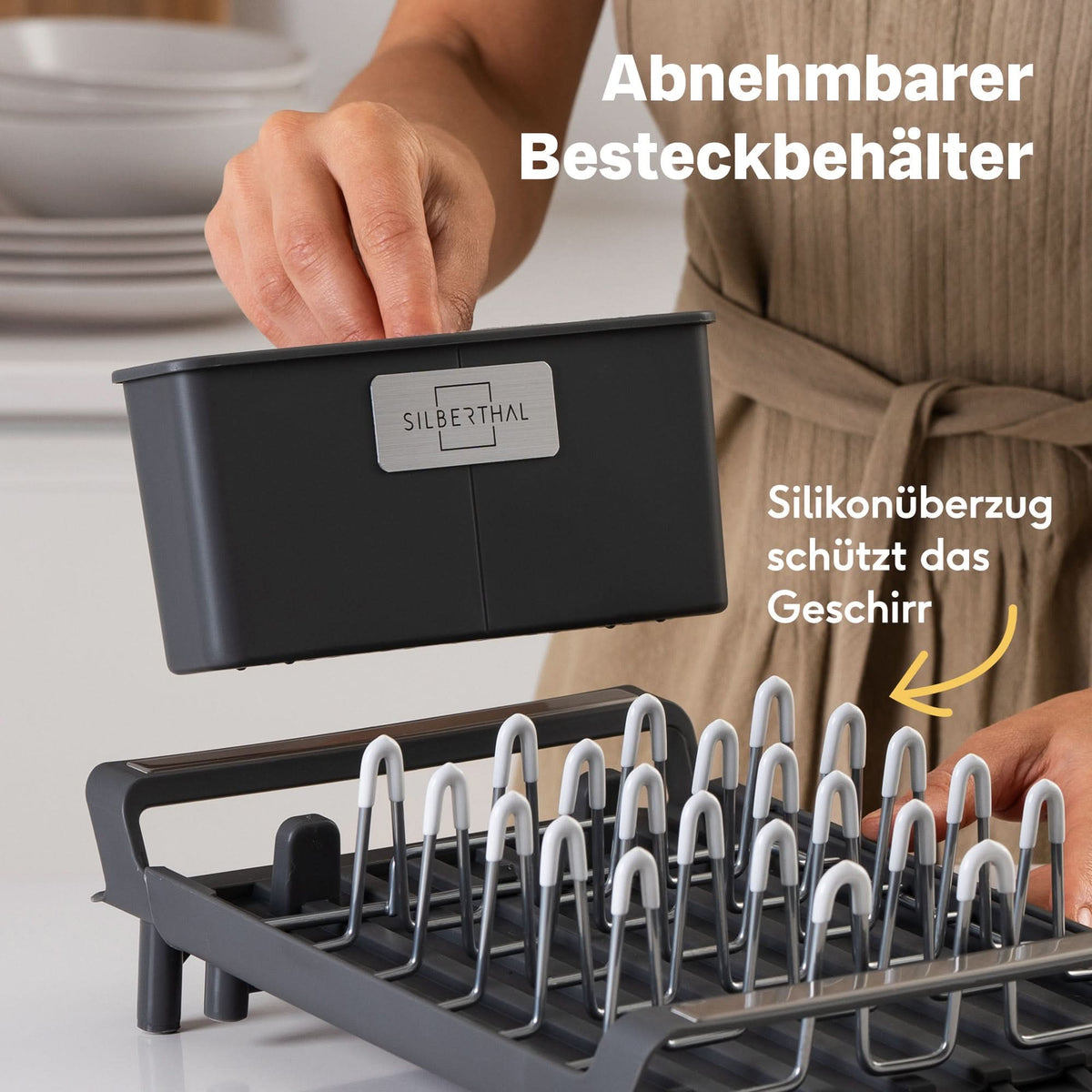 Geschirr Abtropfgestell für kleine Küchen