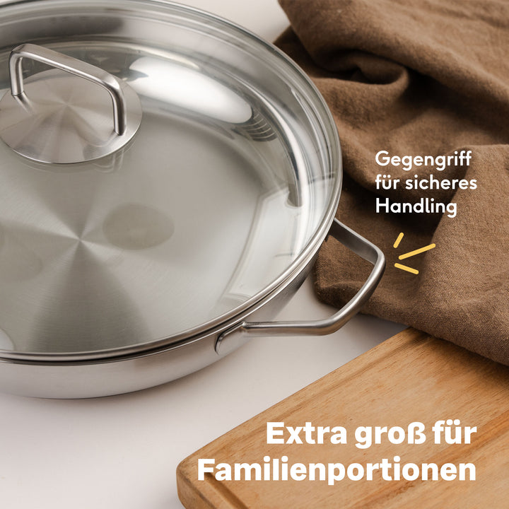 Bratpfanne 32cm Unbeschichtet