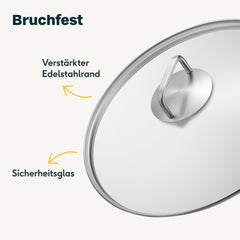 Glasdeckel für Pfanne 32 cm