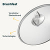 Glasdeckel für Pfanne 32 cm