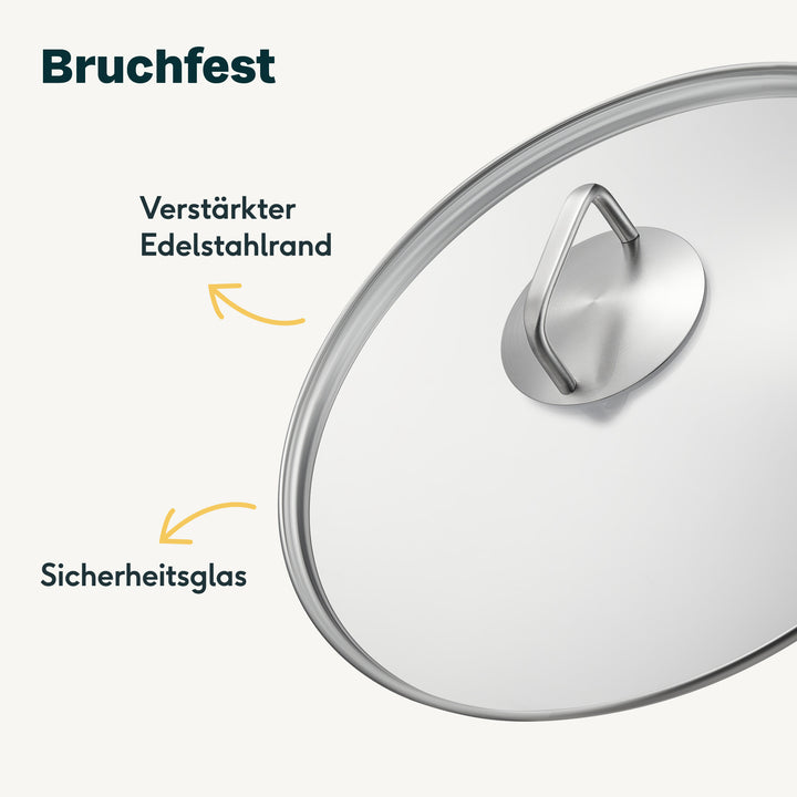 Glasdeckel für Pfanne 32 cm