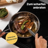 Edelstahlpfanne 24 cm Unbeschichtet