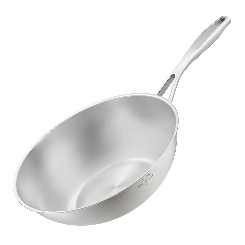 SILBERTHAL Wok Pfanne 28cm Unbeschichtet Induktion