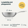 Wok Unbeschichtet 28 cm