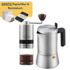 Espressokocher mit Kaffeemühle Set