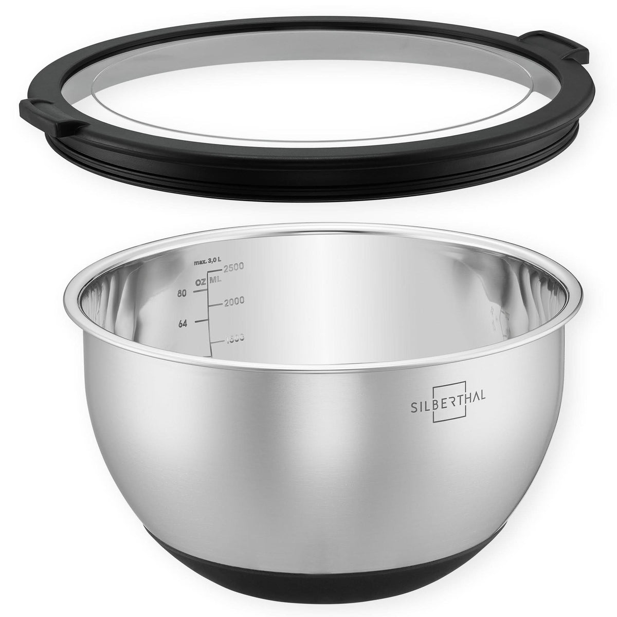 Edelstahlschüssel 3 Liter (Ø 20 cm)