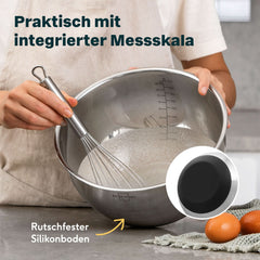 Edelstahlschüsseln mit Deckel - 5er Set