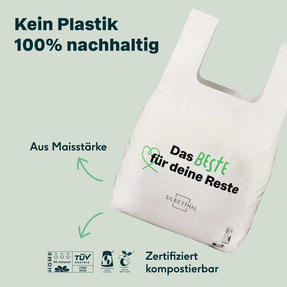 30x kompostierbare Bio-Müllbeutel