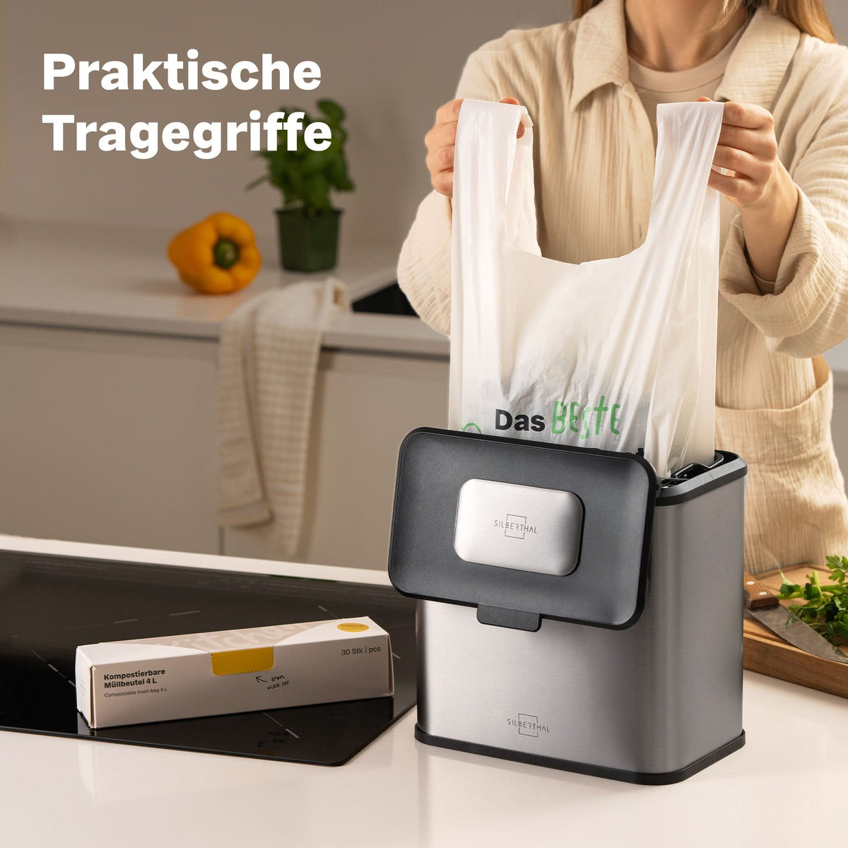 30x kompostierbare Bio-Müllbeutel