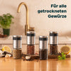 Salz und Peffermühle mit Einstellring 4er Set