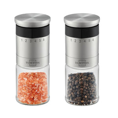 Salz und Peffermühle mit Einstellring 2er Set