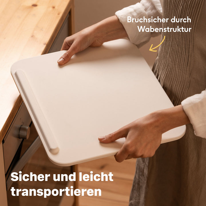 Pizzaschieber Set mit Pizzastein