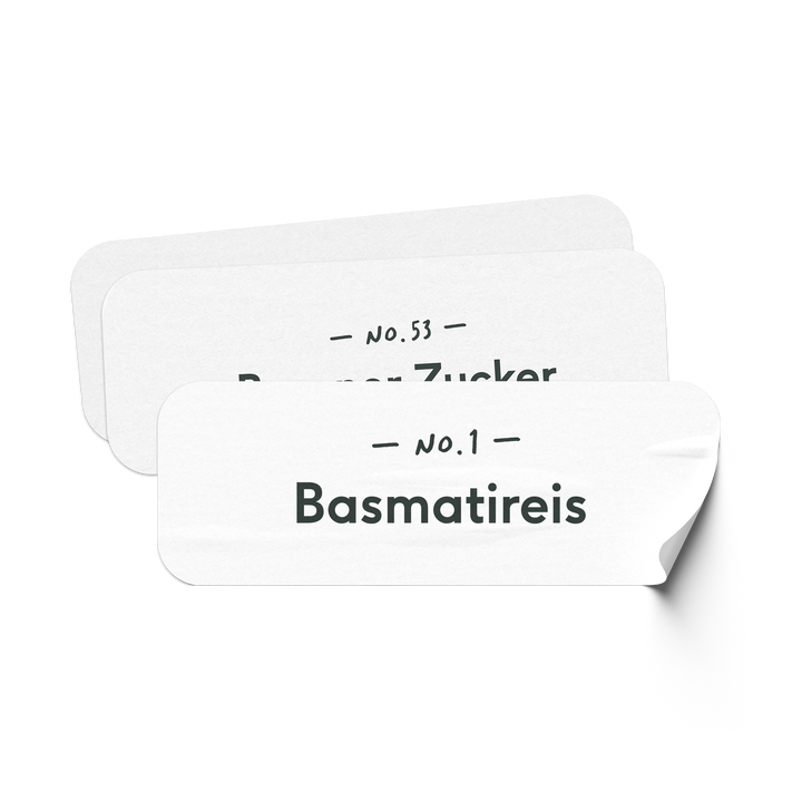 150 Etiketten für Vorratsgläser & mehr