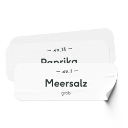 232 Etiketten Gewürzgläser eckig