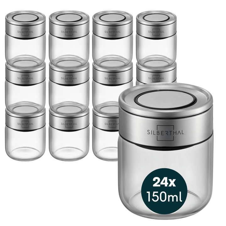 Gewürzgläser 150ml 24er Set