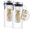 2x Glaskaraffen 1 Liter Set