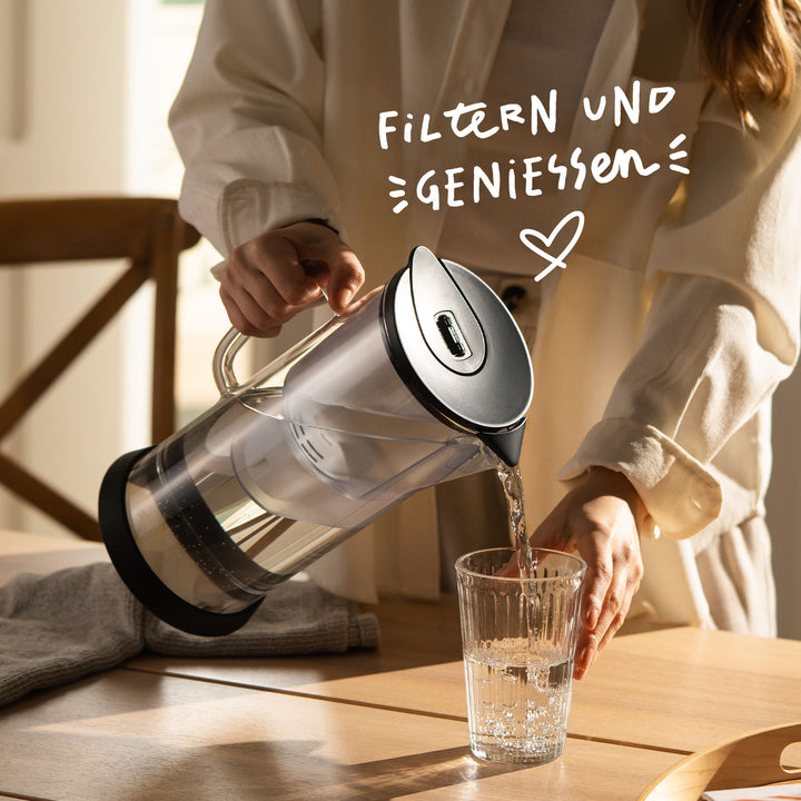 Filterkaraffe inkl. 12er Pack Kartuschen