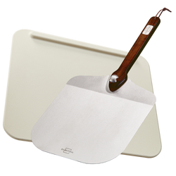 Pizzaschieber Set mit Pizzastein