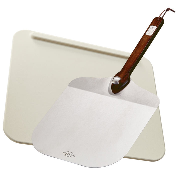 Pizzaschieber Set mit Pizzastein