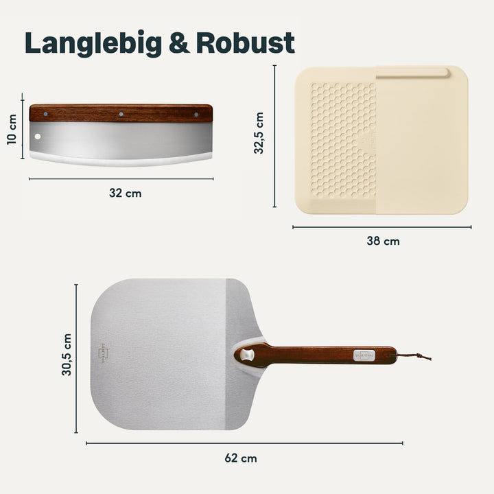 Pizzastein Set 3-teilig