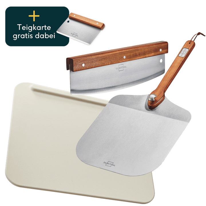 Pizzastein Set für Grill & Backofen