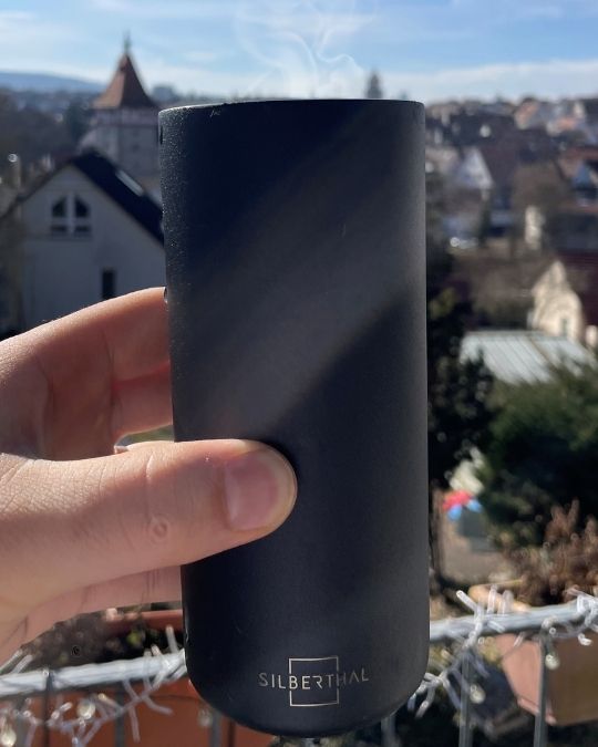 Kundenfoto: Thermobecher schwarz