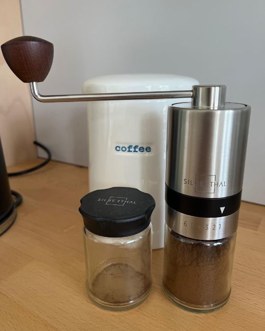 Kundenfoto: French Press mit Kaffeemühle