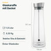 Wasserkaraffe mit Spieß für Obst oder Gemüse - 1 Liter - Spülmaschinenfest