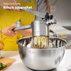 Kartoffelpresse aus Edelstahl mit 3 Einsätzen - Für Kartoffeln, Spaghetti-Eis und Klöße