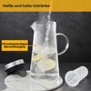 Glaskaraffen Set 1 & 2 Liter - mit Deckel & Einsatz - Spülmaschinenfest