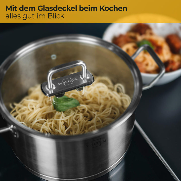 Glasdeckel 20 cm - Für Pfannen und Töpfe