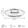 Glasdeckel 20 cm - Für Pfannen und Töpfe