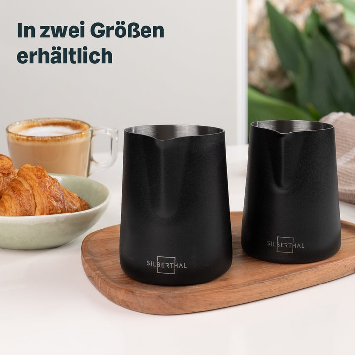 Milchkännchen 500 ml aus Edelstahl - für cremigen Milchschaum & Latte Art