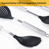 Küchenhelfer Set - Silikon & Edelstahl  - zum Aufhängen - 5-teilig - BPA-frei