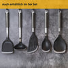 Küchenhelfer Set - Silikon & Edelstahl  - zum Aufhängen - 5-teilig - BPA-frei